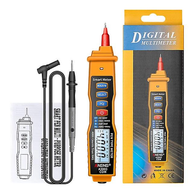 A3003 Digital Tester Pen Multimeter Professional 4000 Counts Smart Meter Voltage Resistance Capacitance-tester Multimeter