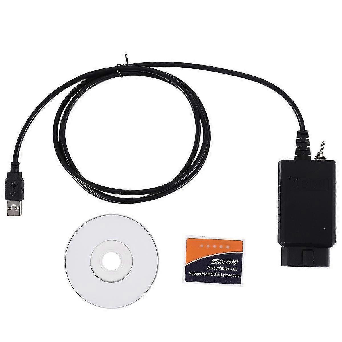 USB 25K80 FT232RL for FoCCCus Cable with Switch Brush Hidden OBD2 Diagnostic Scanner