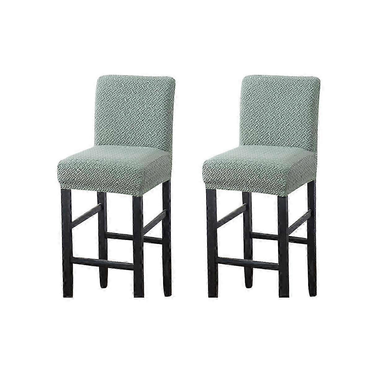 Stretch Washable Pub Counter Stool Covers, Reusable Removable Slipcovers for Dining Chairs
