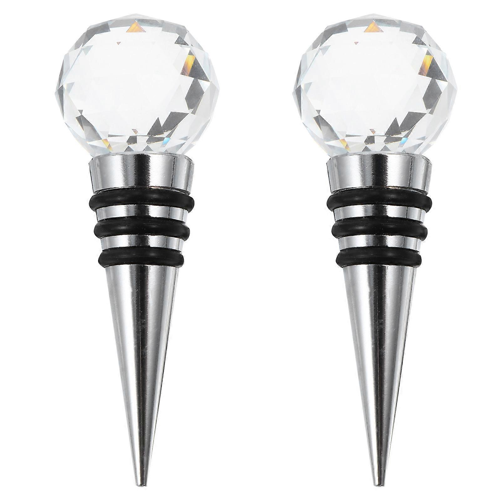 2pcs Creative Stoppers Assorted Colors Sealing Plugs for Beer Cocktail Bottles Aesthetic Sealer for Parties