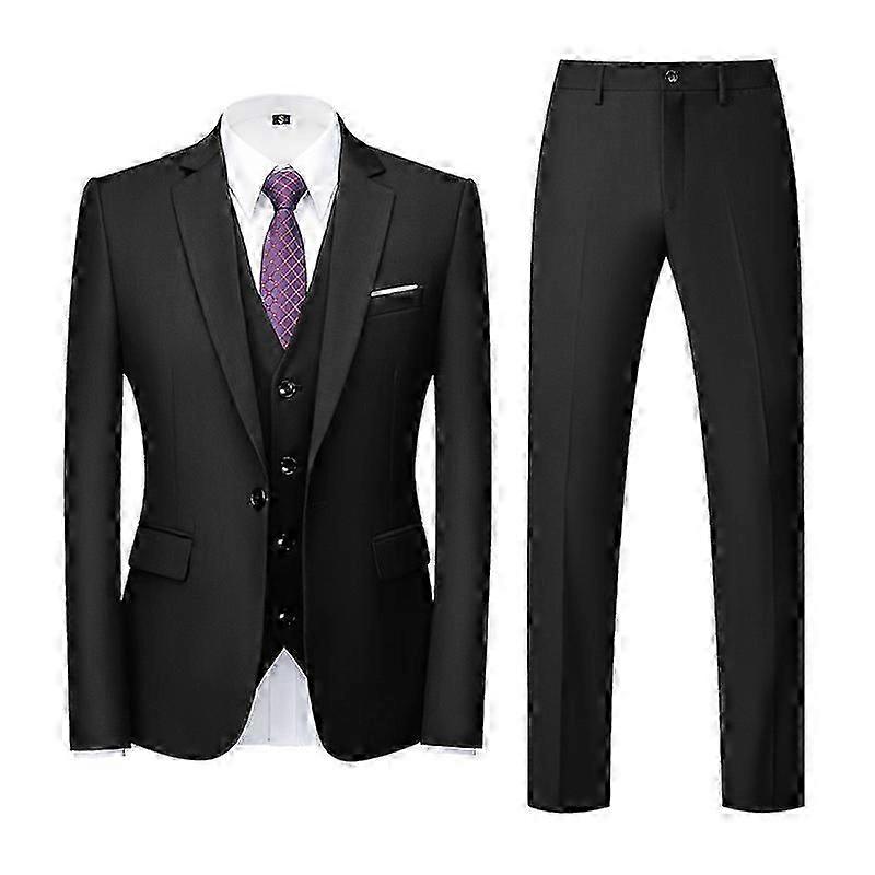Ανδρικό Σετ Κοστουμιών 3 Τεμαχίων Business Slim Fit 1 Button