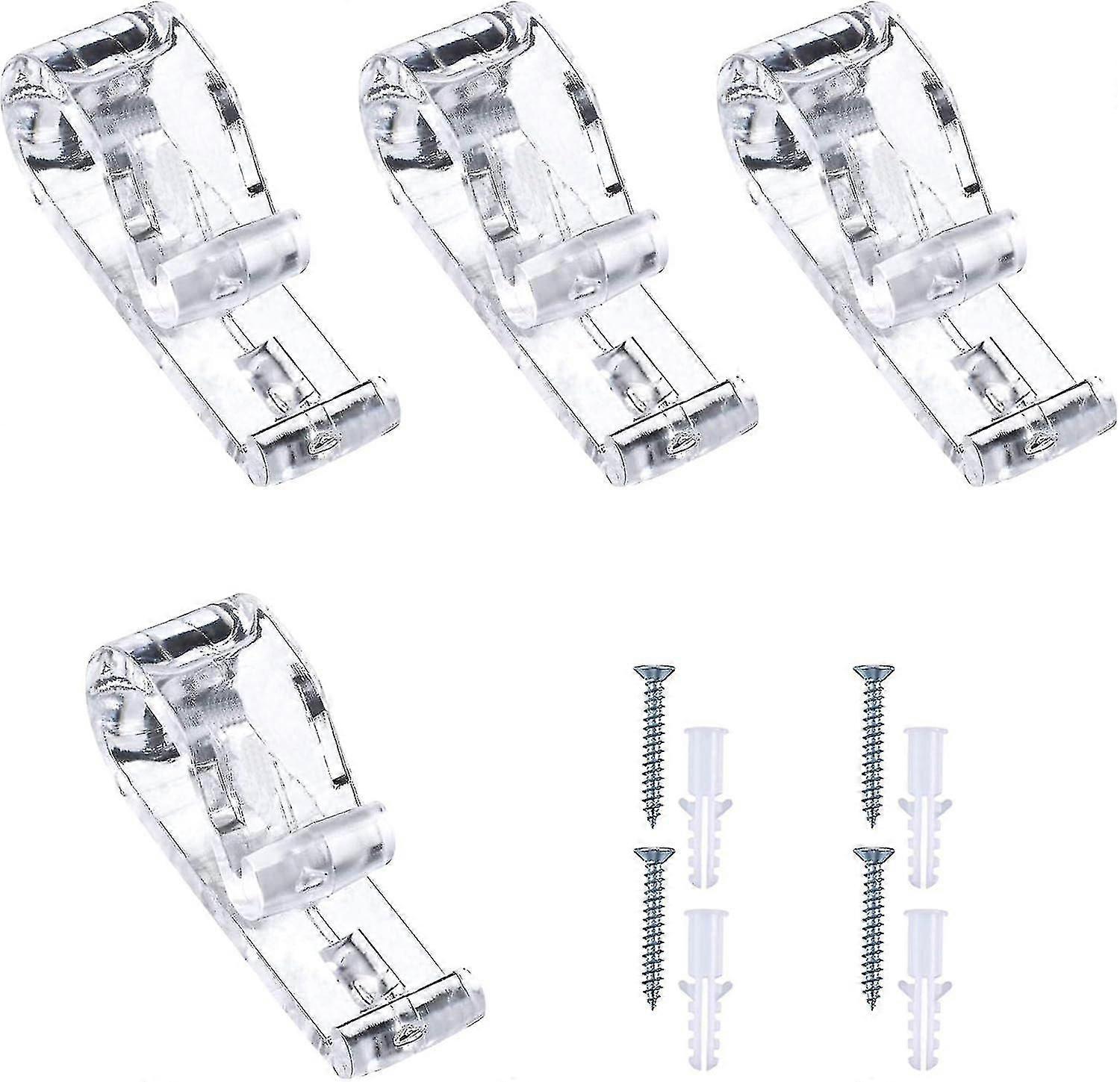 4 مجموعات مشبك P أعمى روماني ، للستائر مع 4 مسامير و 4 أعمدة بلاستيكية SXQ