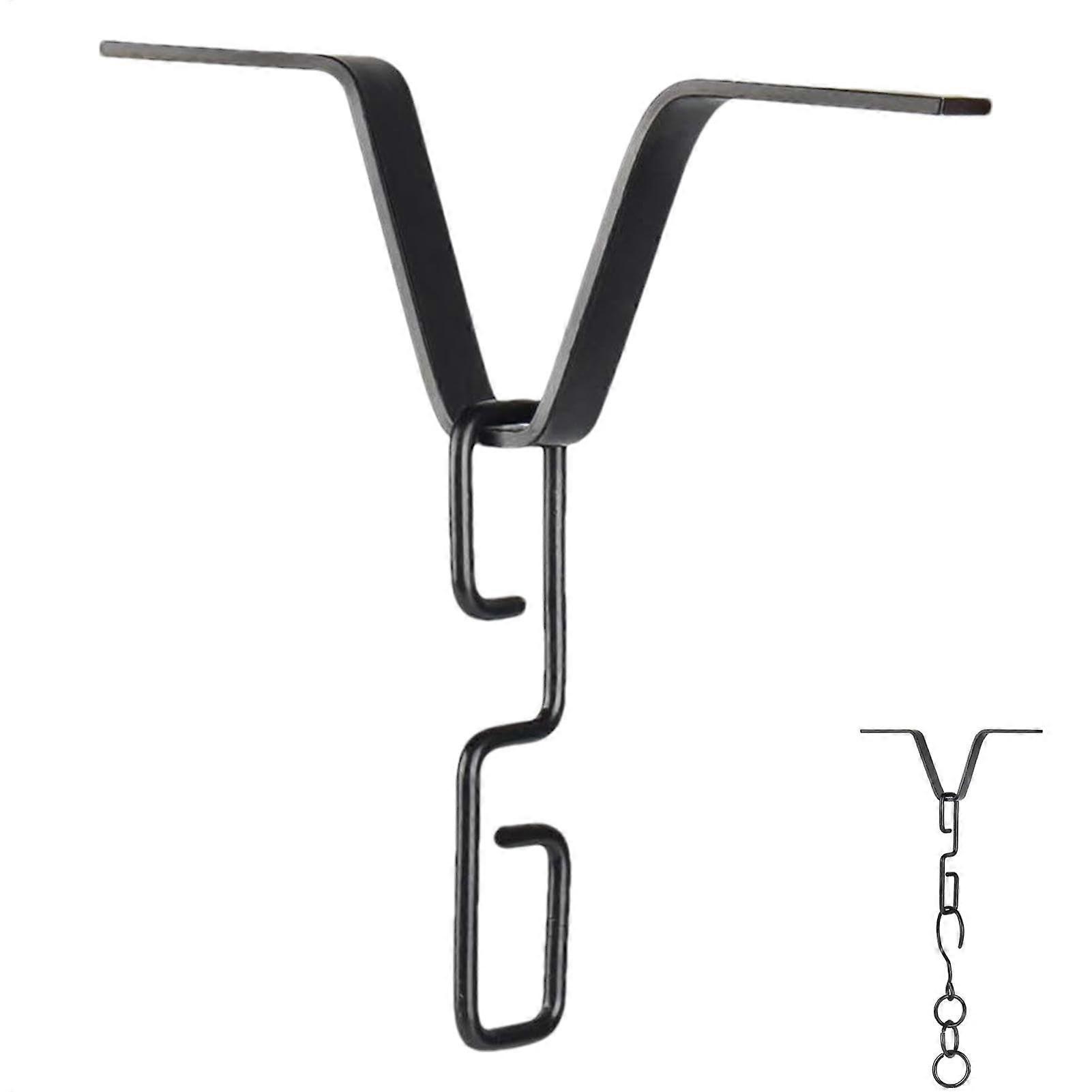 Copper V-Style Hook Hanger Rain Chain Adapter Clip - Lightweight Copper Gutter Clip For Efficient Water Flow