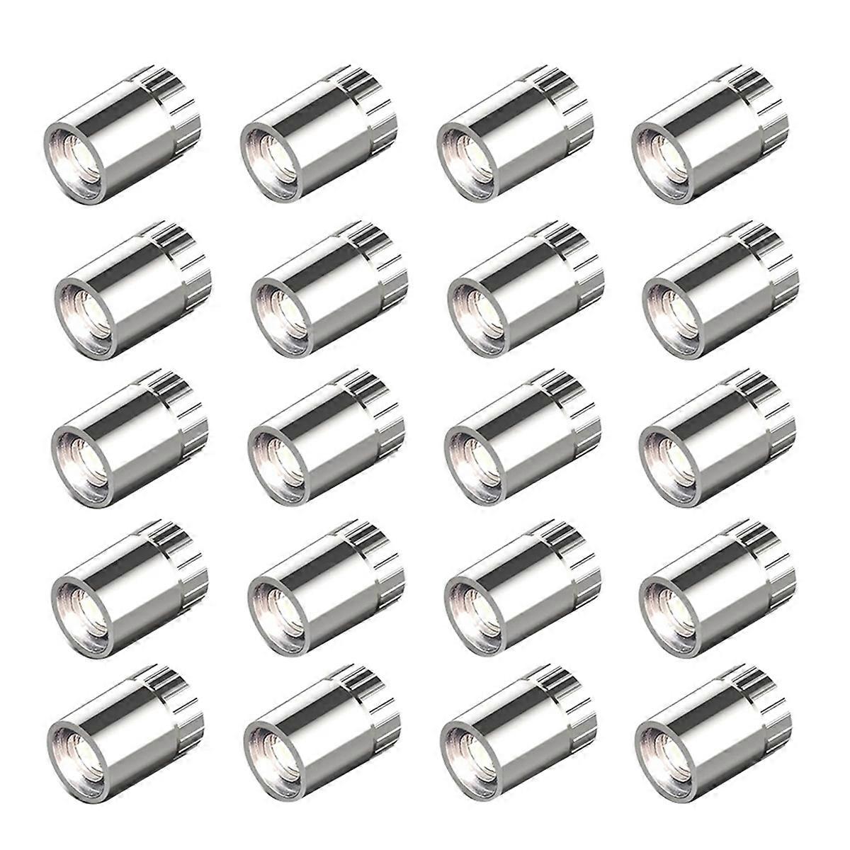 20 حزمة أضواء LED صغيرة تعمل بالبطارية ، مصباح بقعة لاسلكي مصغر LED للمجوهرات