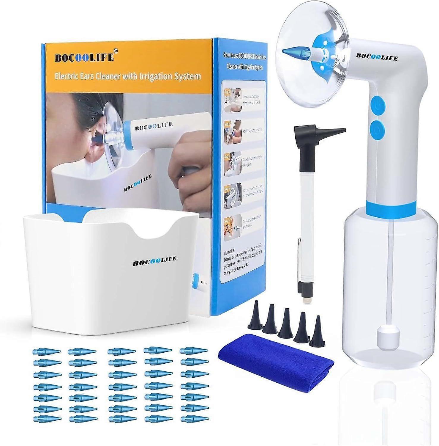 Electric Ear Wax Removal, Ear Cleaning Kit, Ear Irrigation Flushing System for