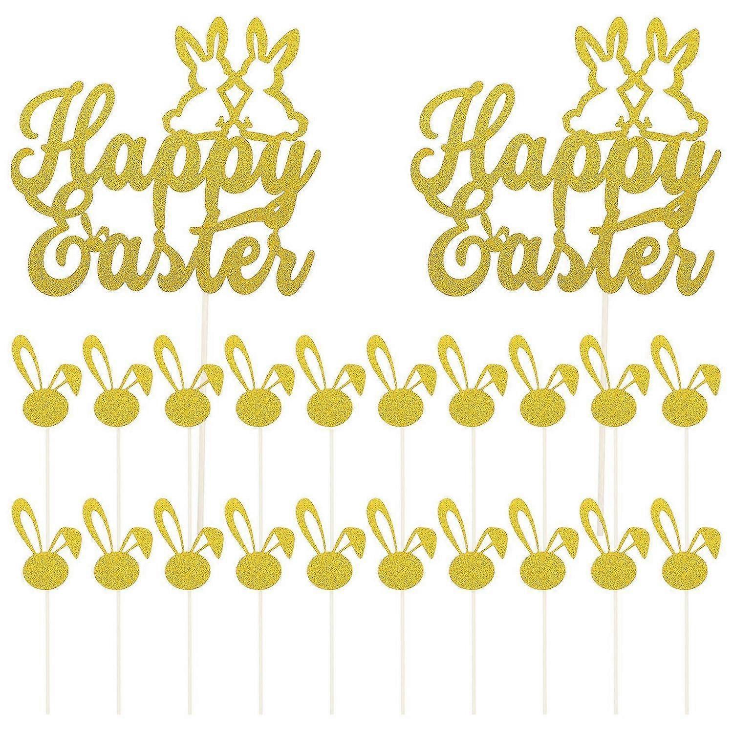 1 Set Cartoon Easter Cake Picks Easter Cupcake Decoration Cupcake Toppers