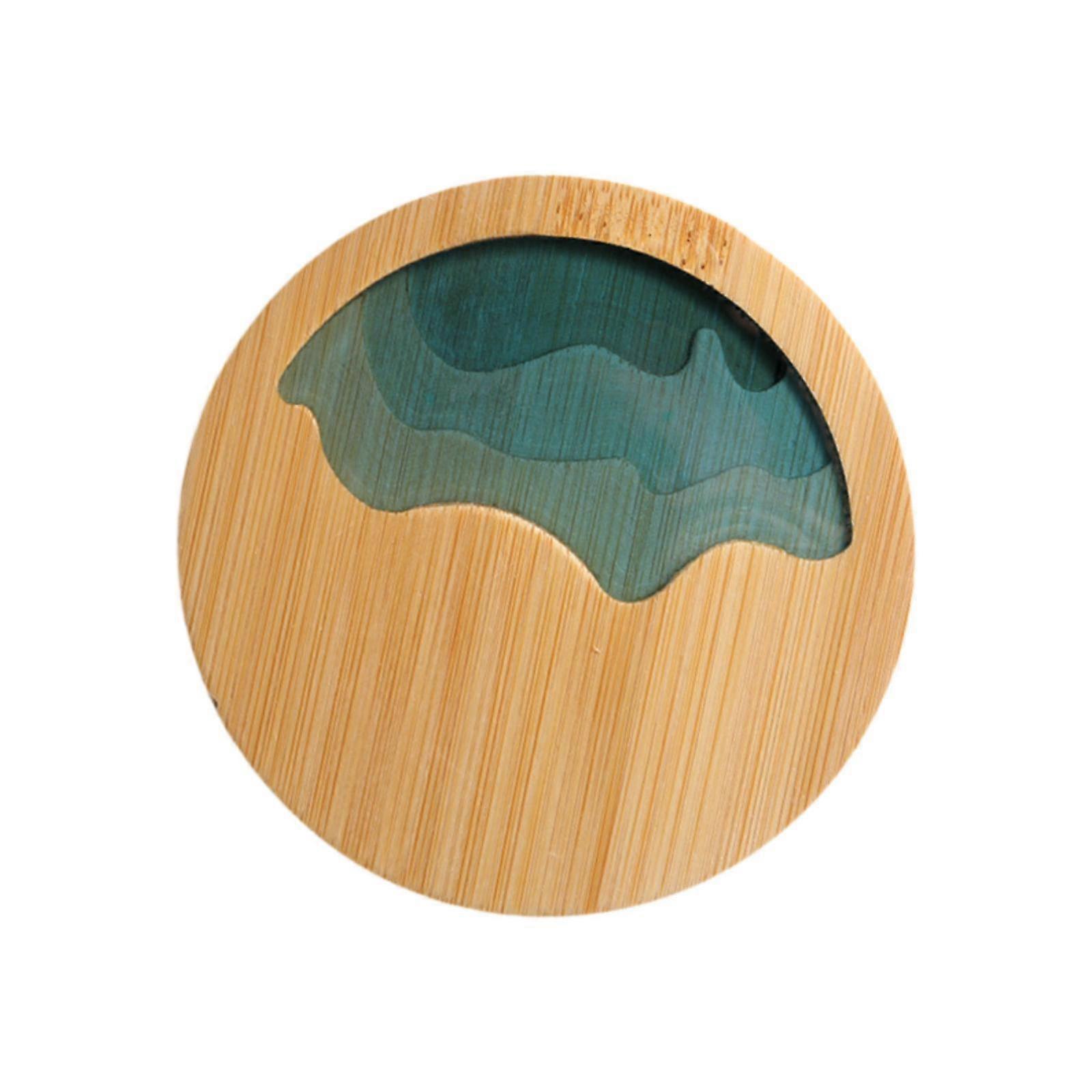 Tea Coaster Drinks Cup Tray Rustic Versatile Unique Tea Saucer Round Chinese