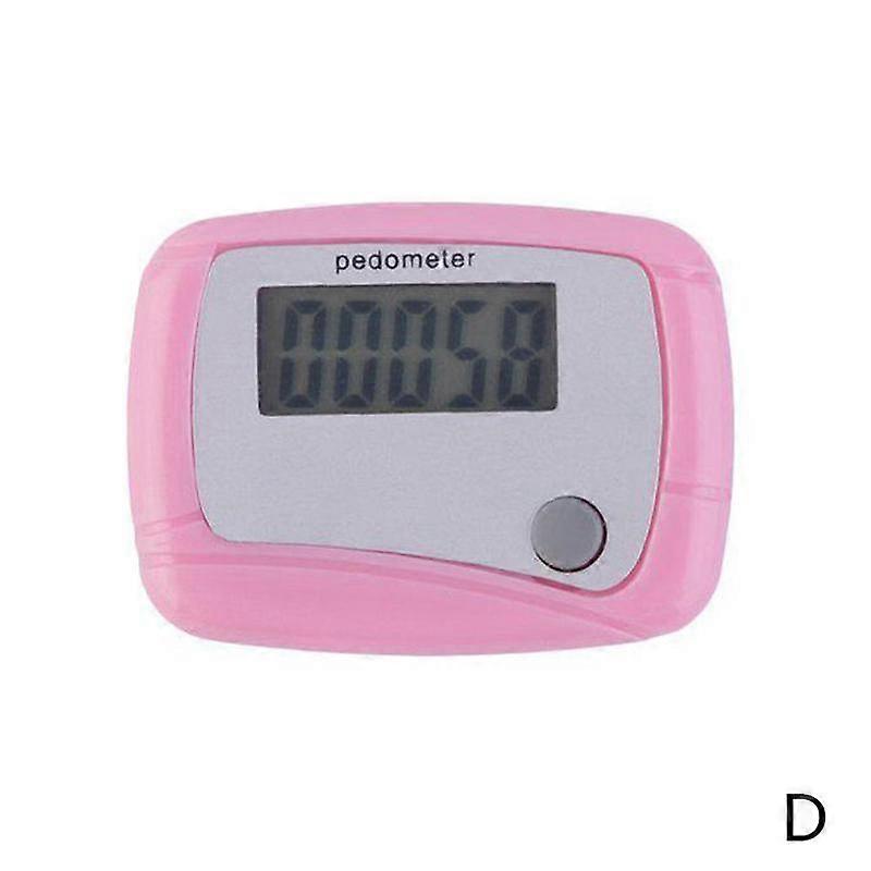 Pink(D)$ Single function pedometer Electronic single button LCD screen pedometer