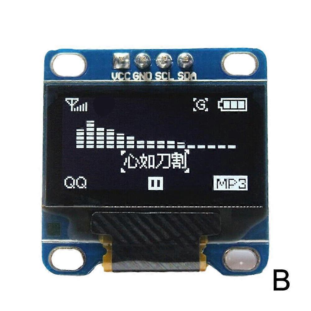 0.96 Inch OLED Display Module 4 Pin White Yellow Blue I2C IIC 128x64 White