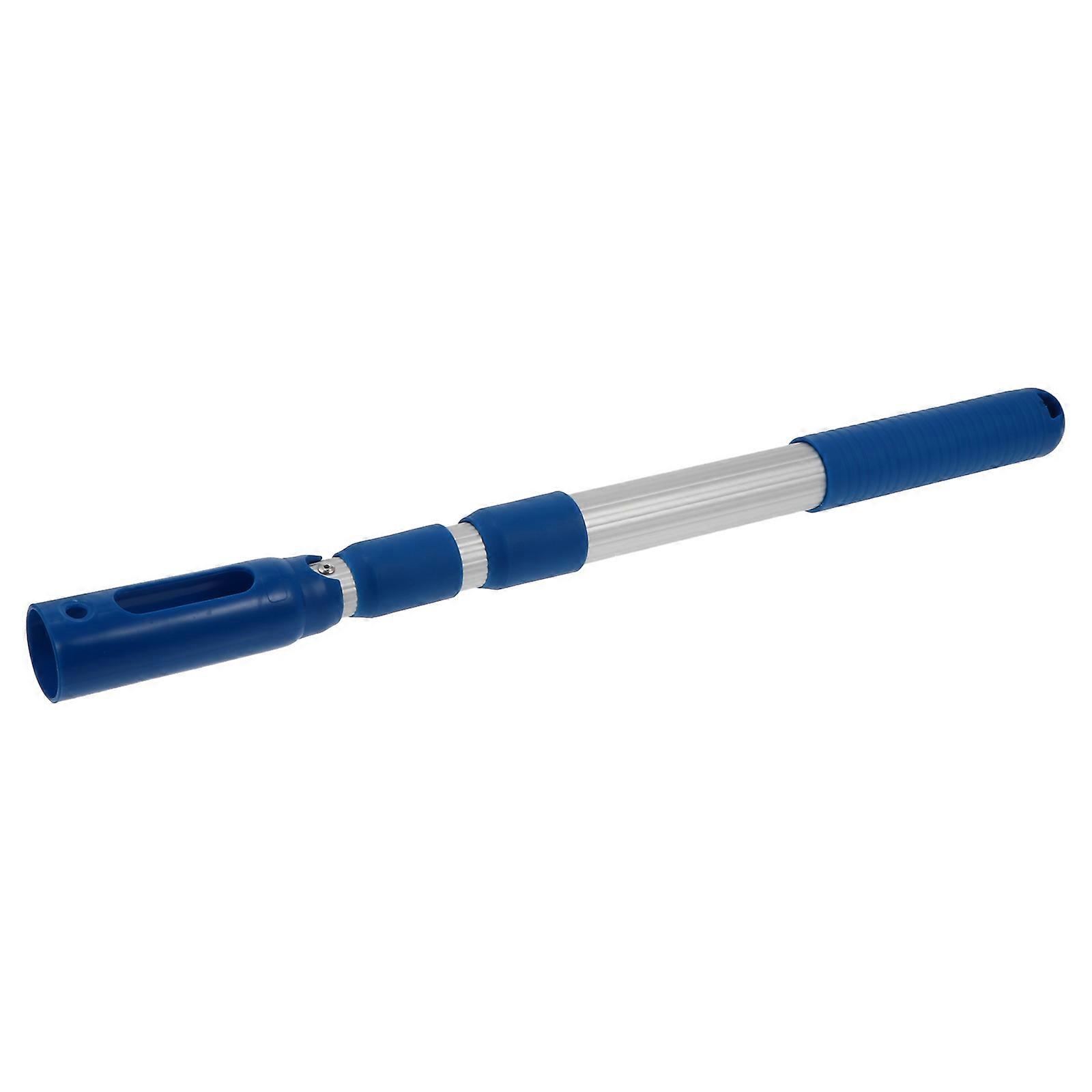 Telescopic Swimming Pool Pole 3-Section Aluminium Alloy Rod for Pool Skimmer Net Cleaning Blue