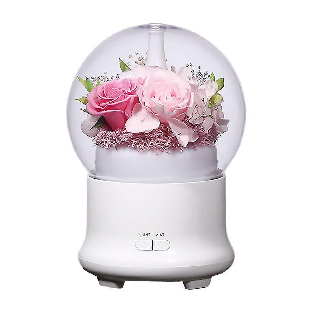 Cute Humidifiers Pink Eternal Flower Style Simple and Decoration Atomizing 1Pack