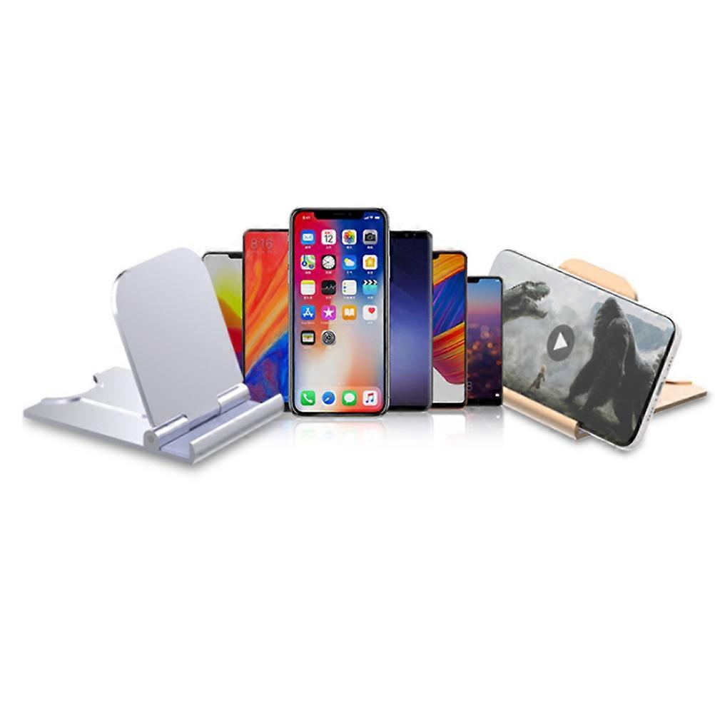 2pcs Foldable Plastic Phone Holder Multi Angle Desktop Support for Tablets Smartphones