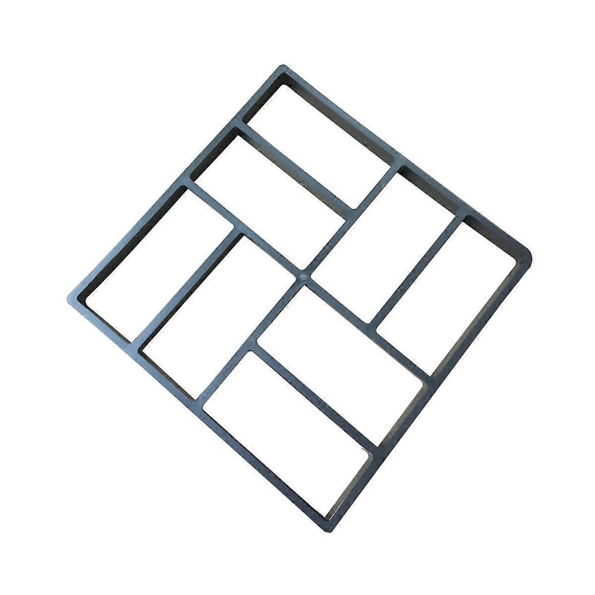 Plastic DIY Path Maker Mold Manually Paving Cement Brick Molds for Garden Decor 40*40cm