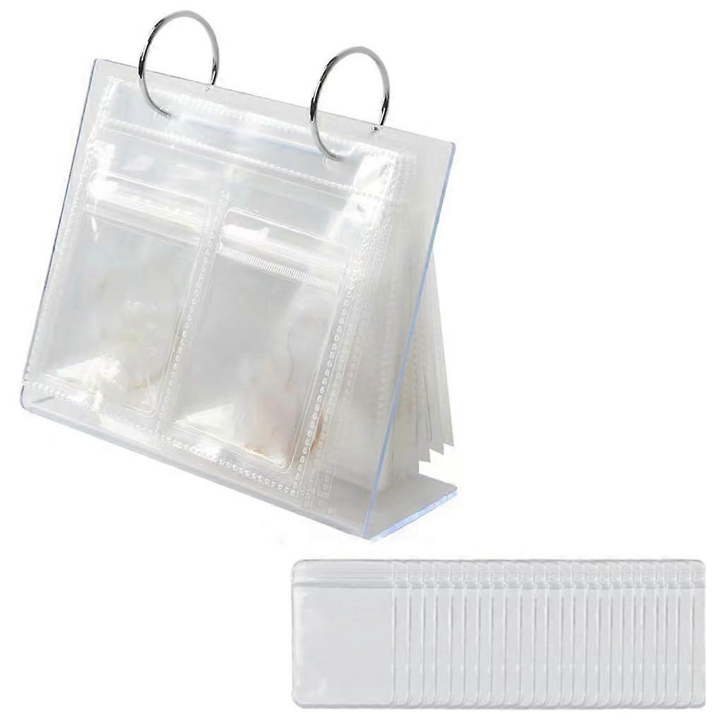 Table decoration organizer with oxidationresistant layers, transparent storage bag, for necklaces, bracelets, earrings, rings