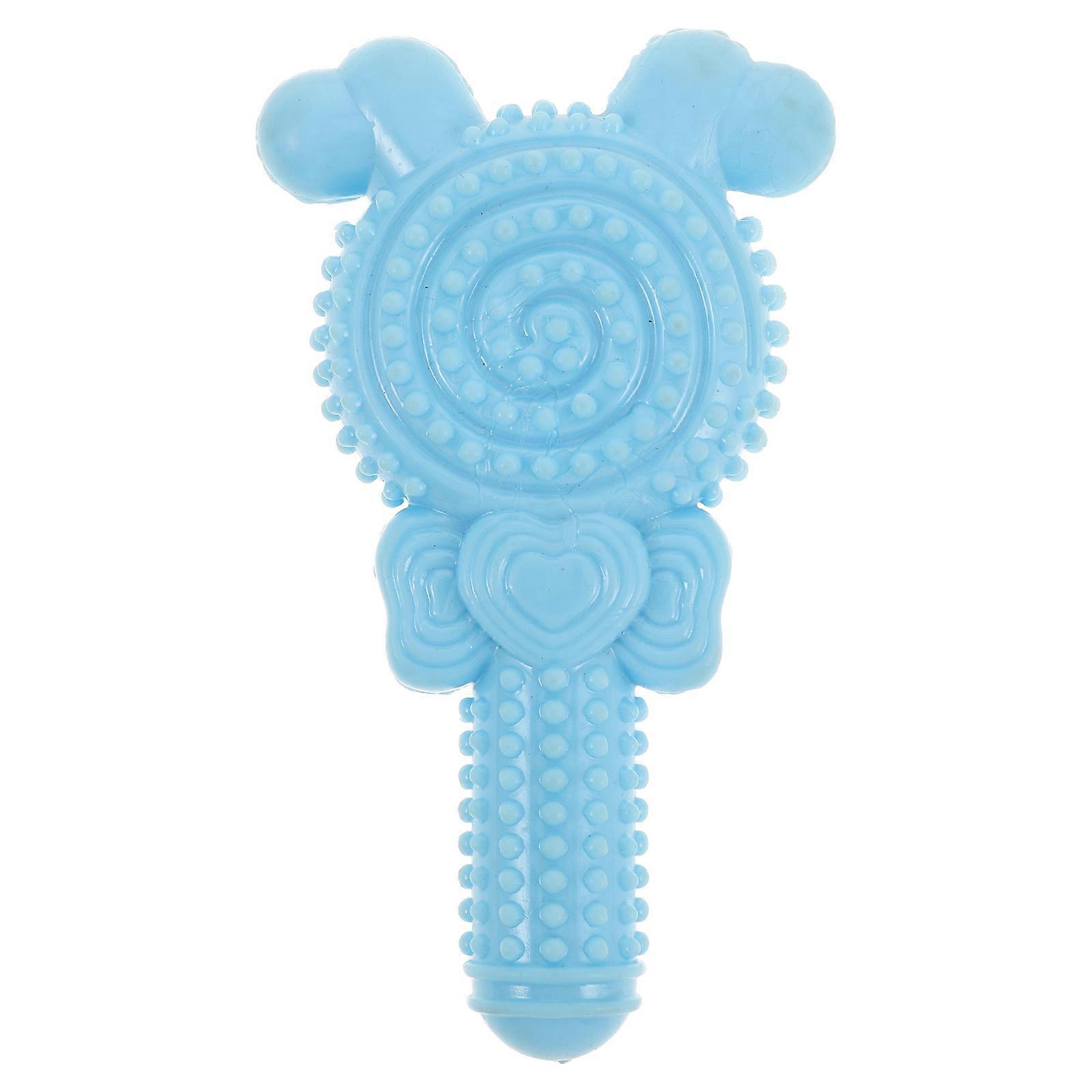 Pet Bite Toy TPR Lollipop Shaped Dog Chew Toy Fall-resistant For Travel 12.5X7.5X5CM 1Pack