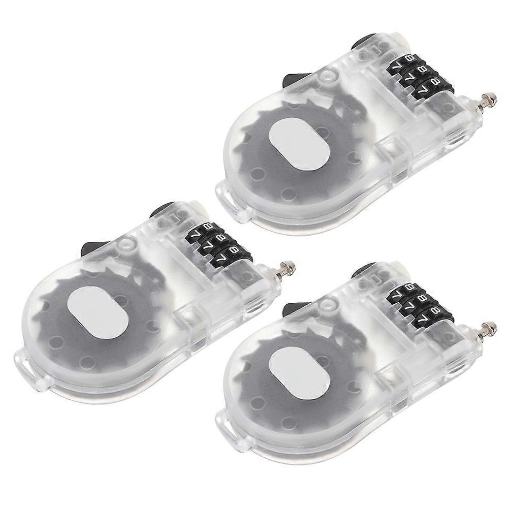 Snowboard Cable Lock Plastic Locking Security Snowboard Lock For Travel Bicycle Stroller 3Set