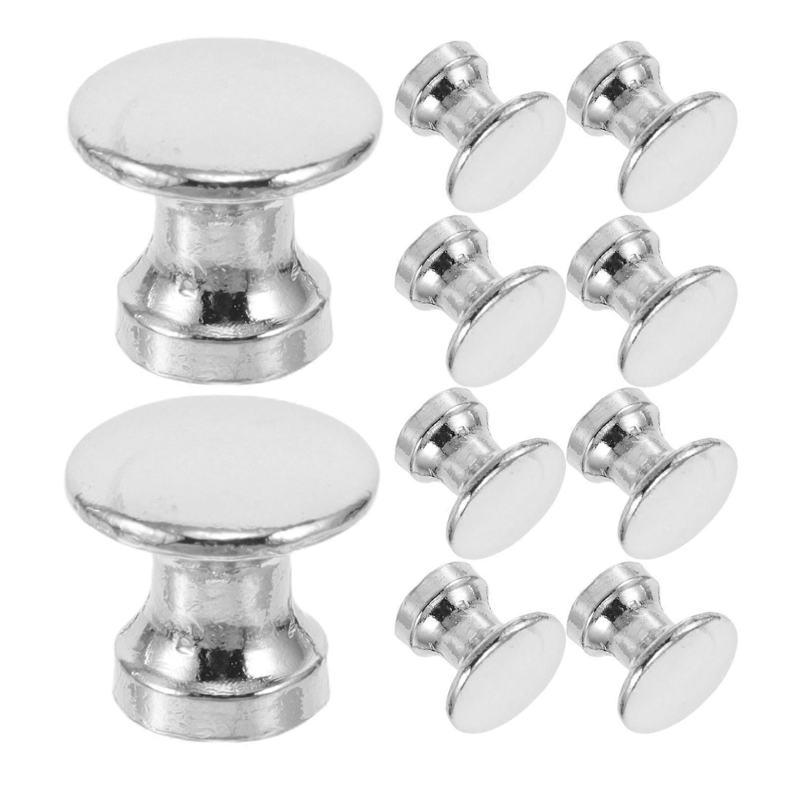 Small Drawer Pulls Zinc Alloy Drawer Pulls Round Simple Style 1.15*1.02CM 25Sets