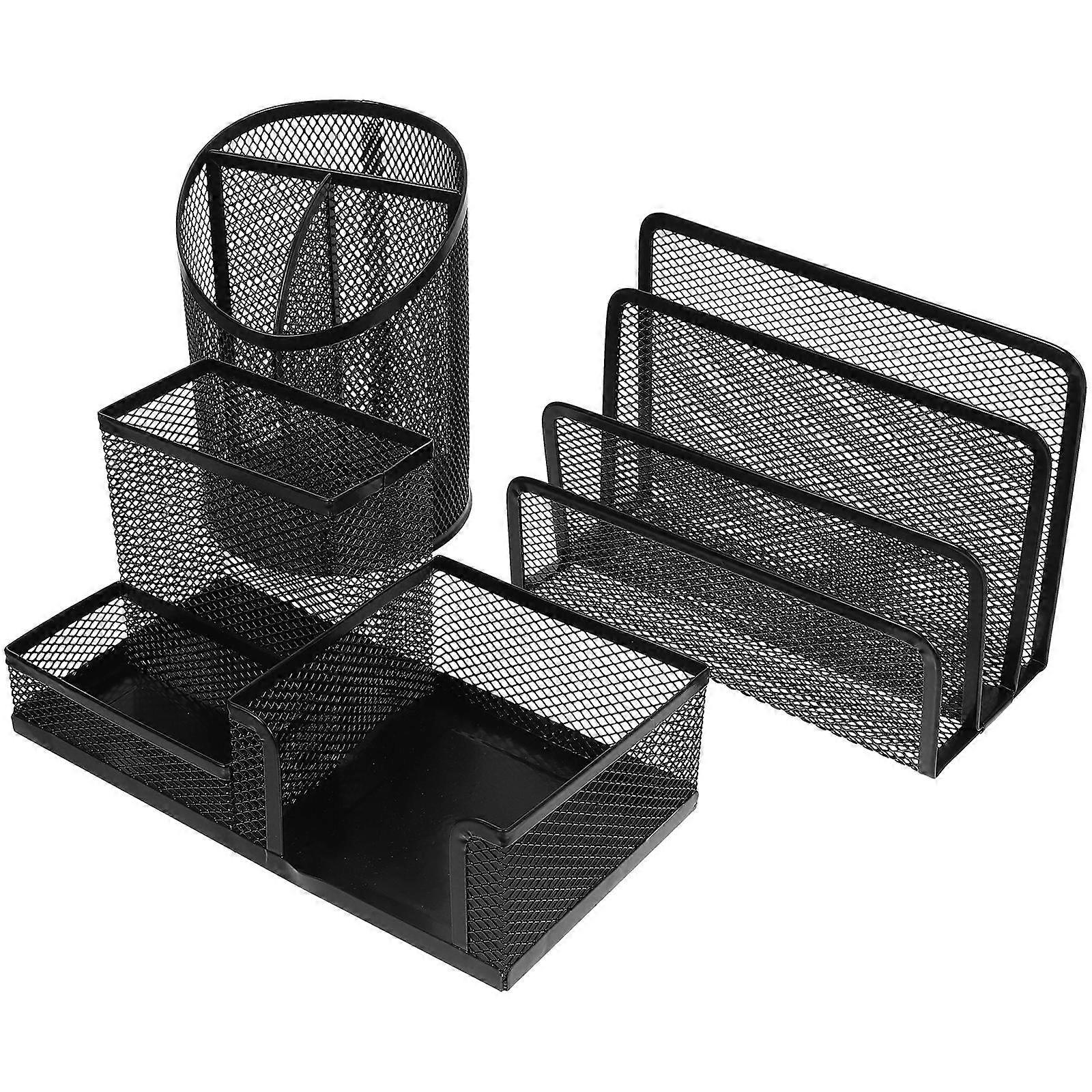Here's a refined and professional product description based on the title you provided:
**3PCS Desk Pen Organizer – Multi Use Mesh Pen Holder with