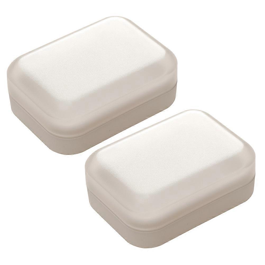 Bathroom Soap Case Travel Soap Holder Soap Holding Durability Square 2Pcs