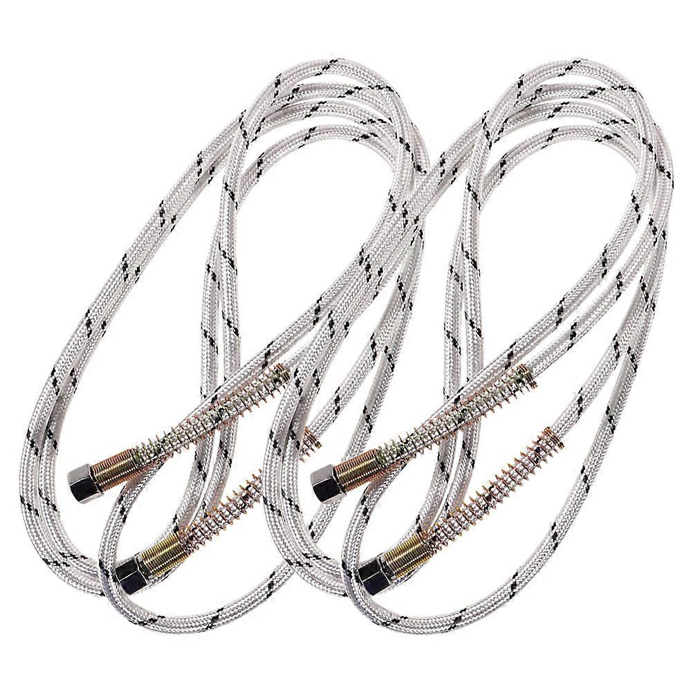 Pressure Steam Cleaning 2Pcs 3Meter Steam Hose Rubber Material Portable Replacement For Steam Iron Accessories White