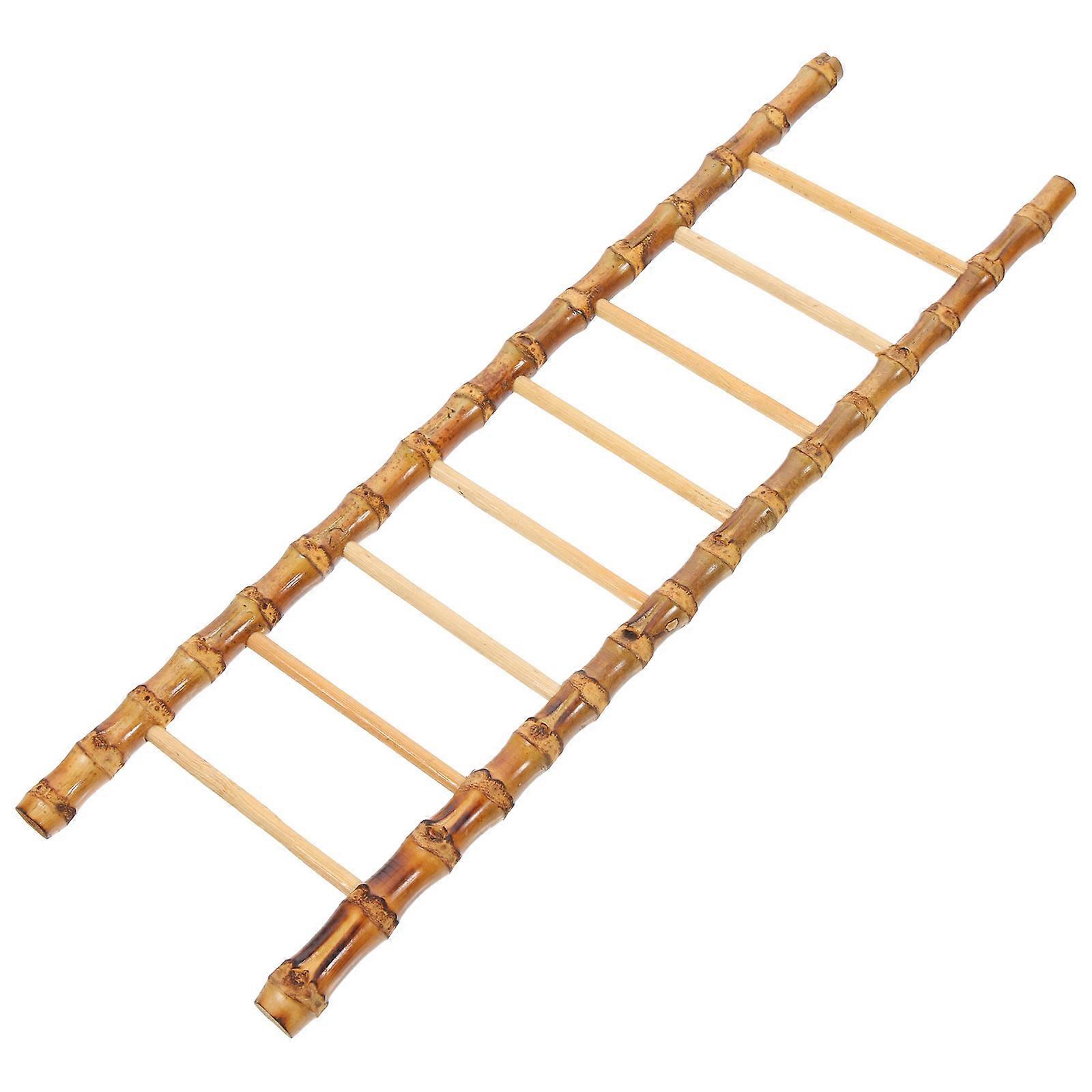 Bamboo Ladder Mini Ladder Decor for Desktop Decoration Synthetic Material 32x10cm 1Pack