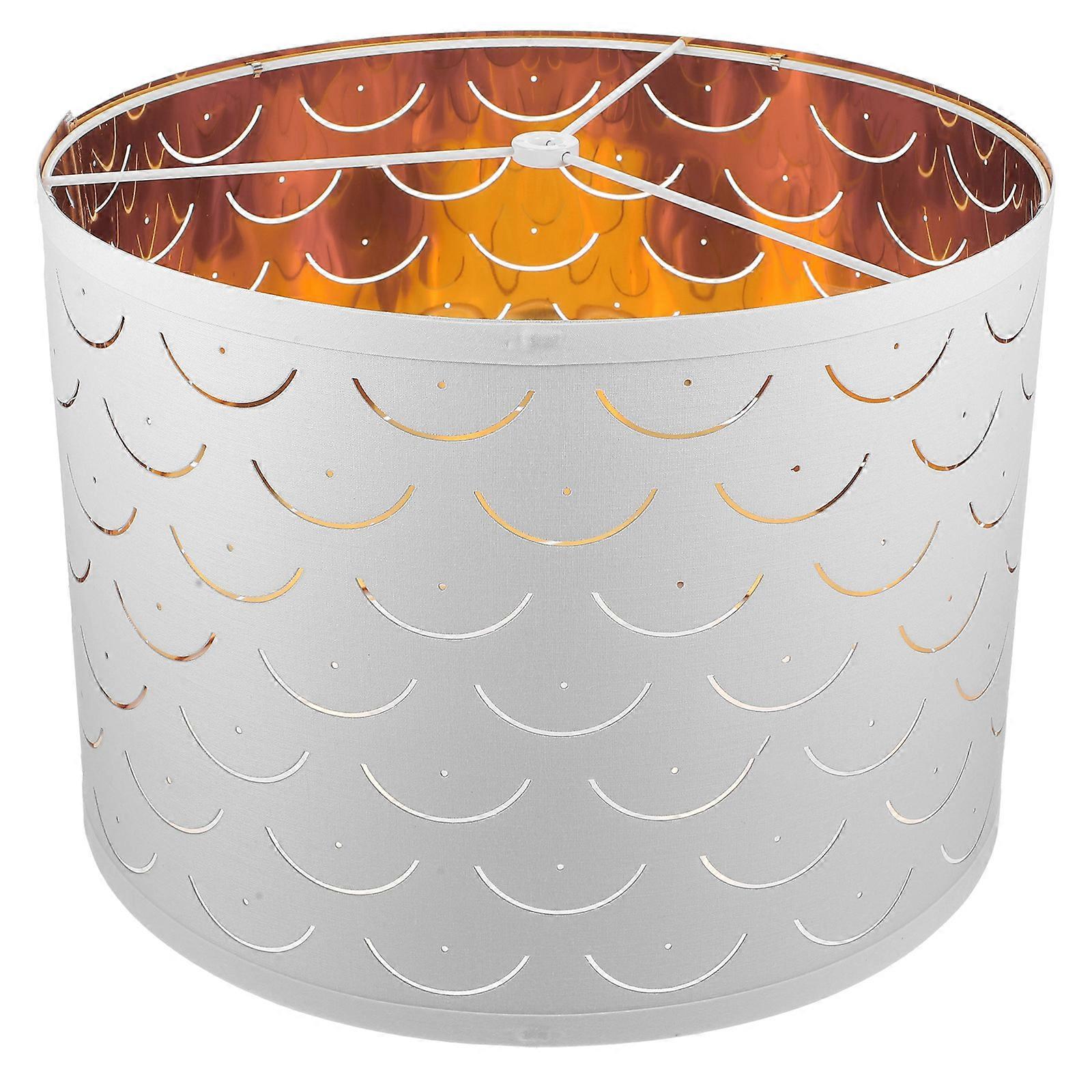 Linen Lampshade Simple Style Fabric Lampshade For Ceiling Lamp Bedroom 33x33x24cm Light Diffusion 1Set