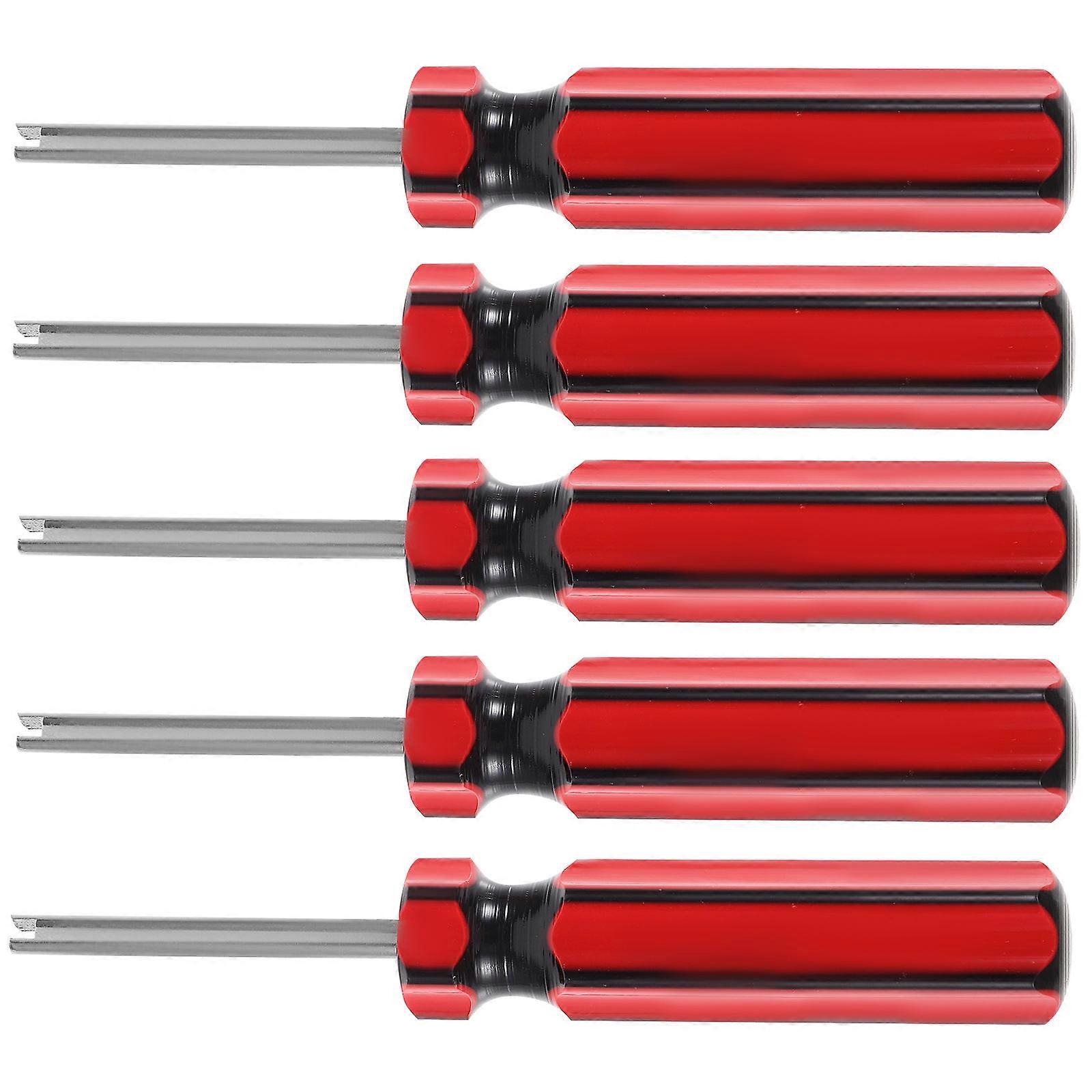 Valve Stem Puller Tool Tire Maintenance Valve Core Detachment Mechanics Diy Enthusiasts 1.5x11cm 5Pcs