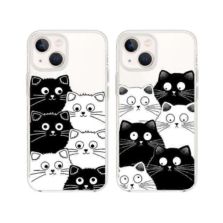 2PCS Case for Apple iPhone 13 6.1'', Transparent Protective Case
