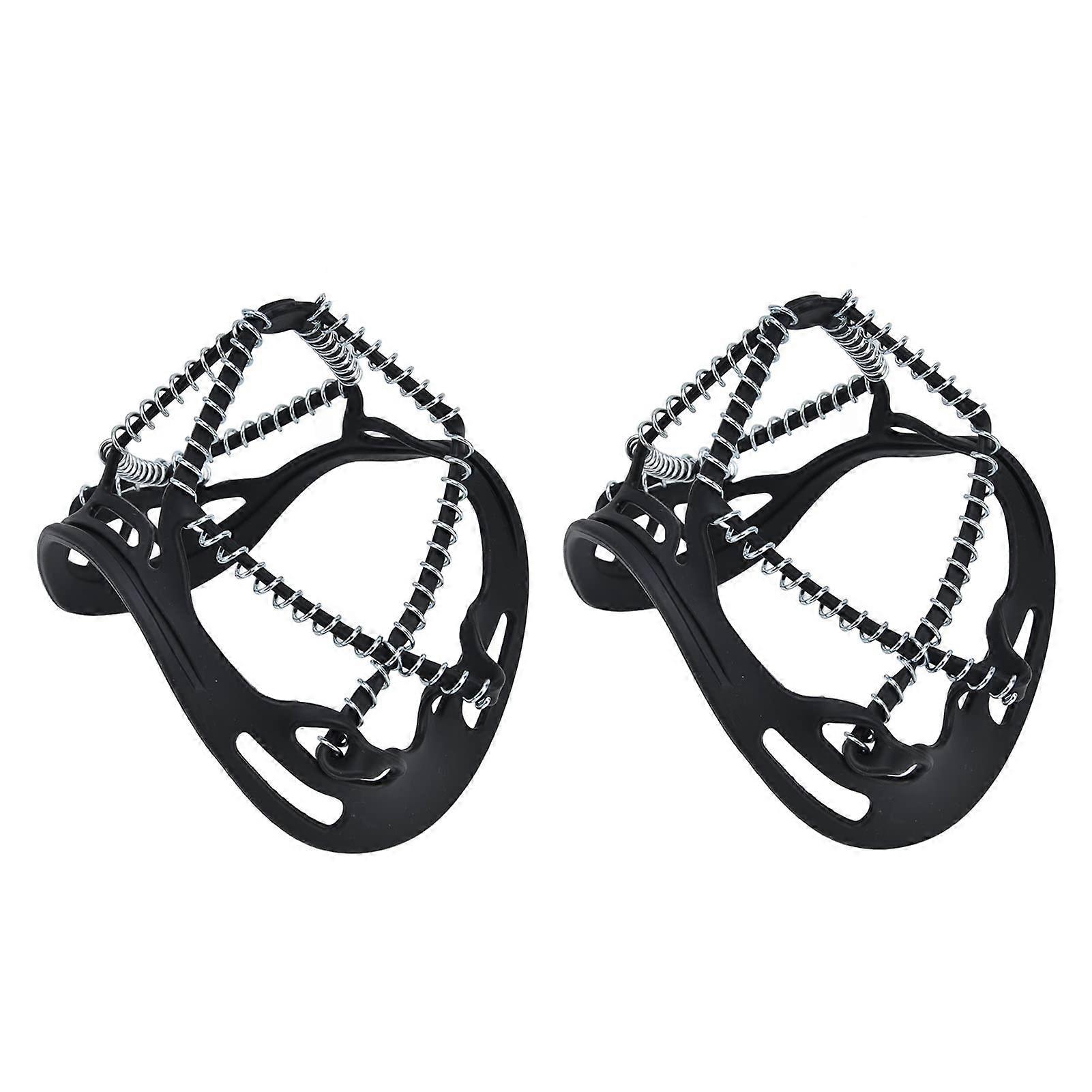 Traction Studs 2-Pack Spring-Loaded Crampons For Hiking Running Hunting