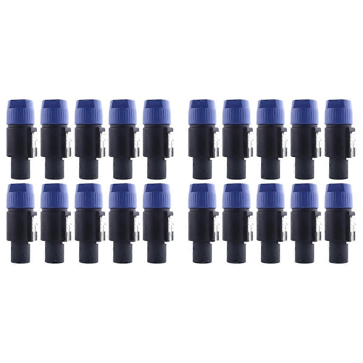 10 Pieces NL4FC Speaker Cables Head Speakon Cable Connector