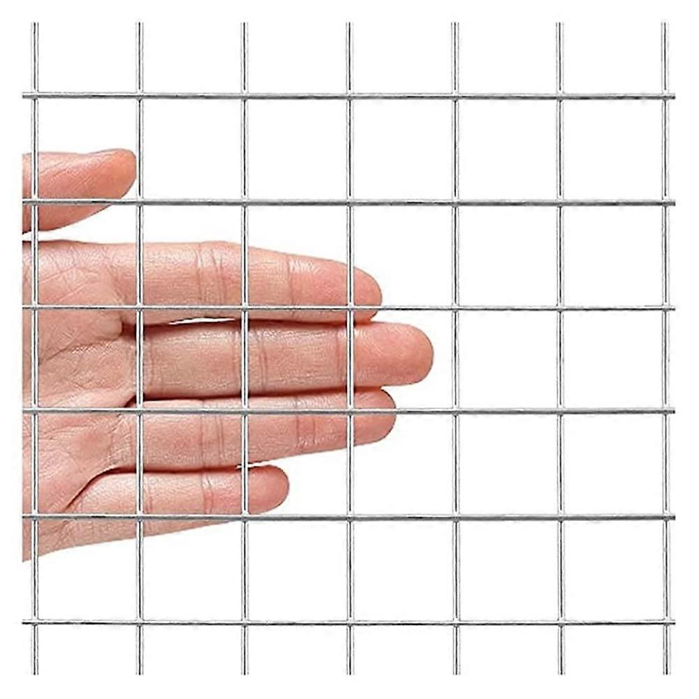 Stainless Steel Welded Wire Mesh 1X12M Silver, Hardware Cloth for Chicken Coop, Rabbit Run, DIY Fencing Projects