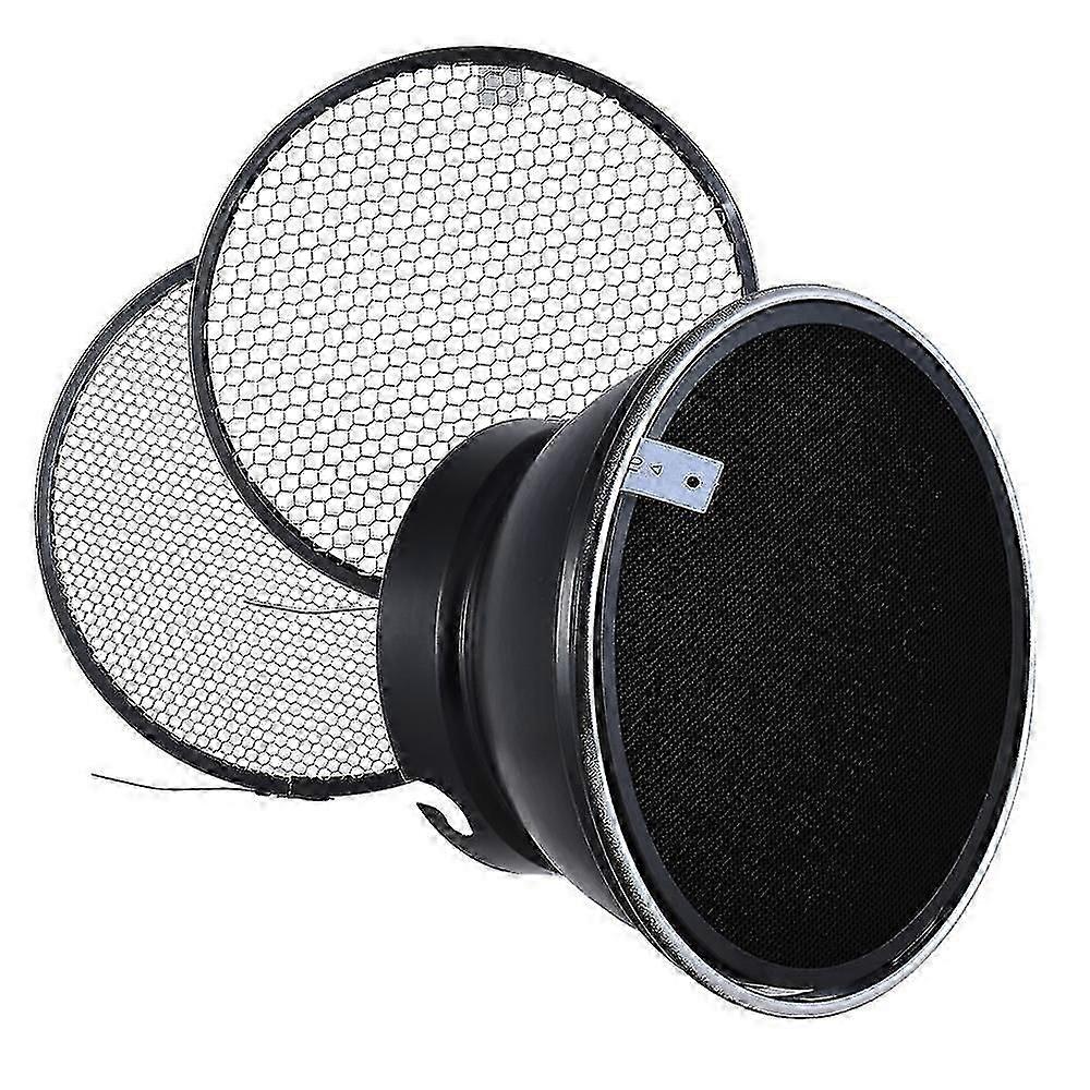 7" / 180mm Elinchrom Mount Standard Reflector Diffuser Shade Lamp Shade with 10 30 50 Honeycomb G