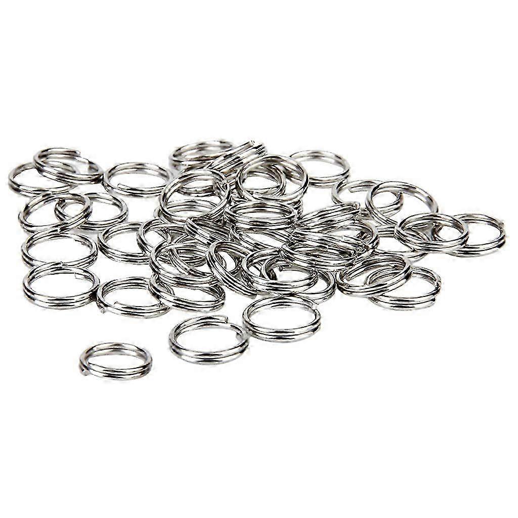 Inele Split pentru Brelocuri 1.2mm x 12mm Pachet de 100buc - Argintiu