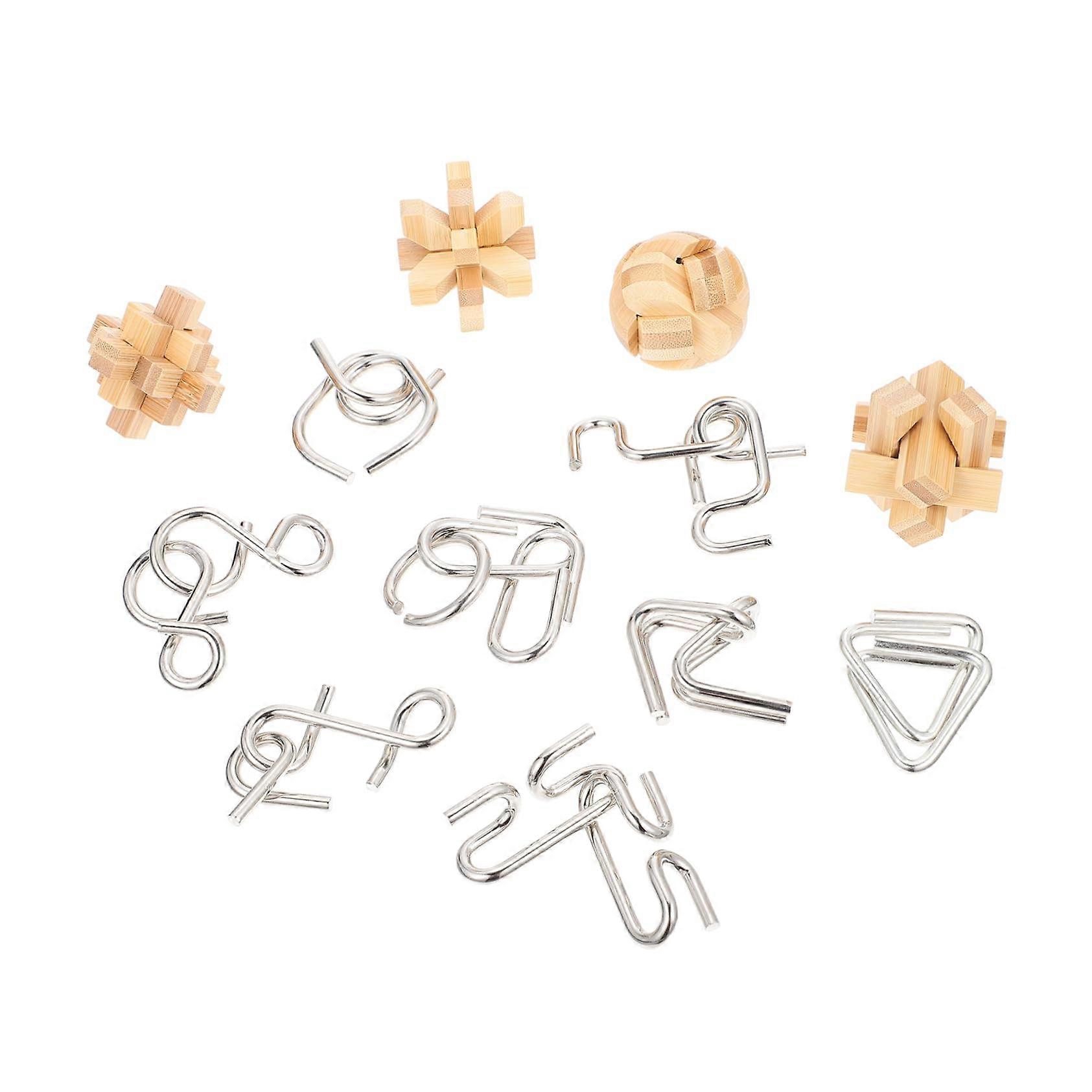 12 Pieces Classical Knot Educational Toys for Enhancing Finger Dexterity and ProblemSolving Skills for Puzzles