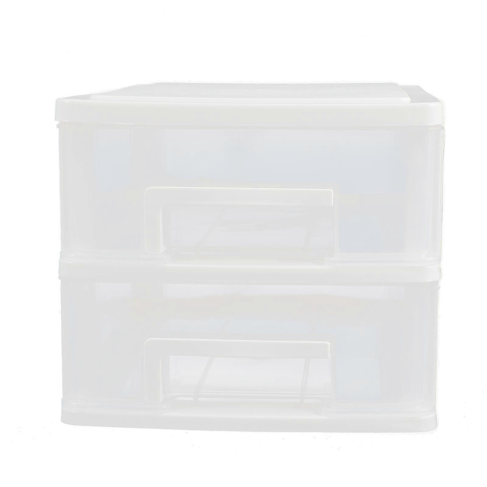 Mini Storage Holder Tabletop Storage Case Lidded Transparent Organiser For Small Items Desktop Accessories 1Set