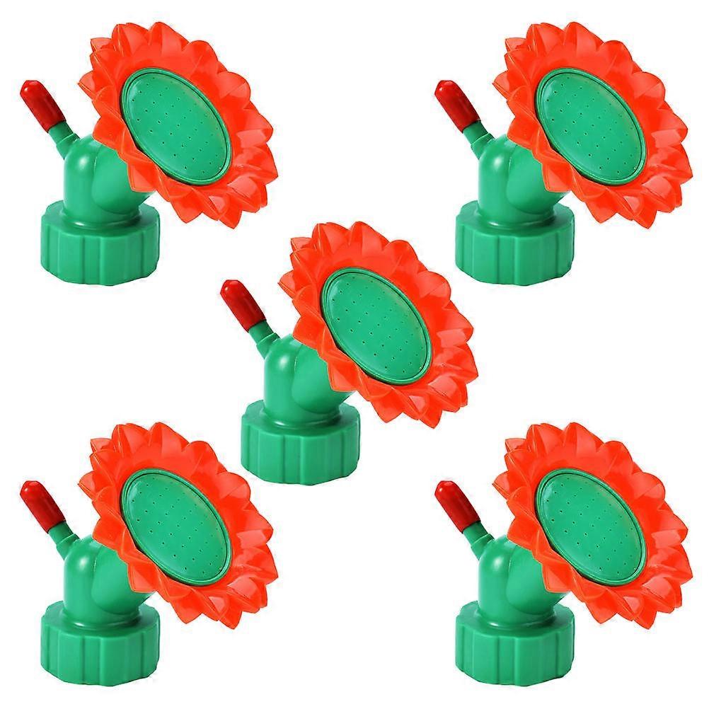 Bottle Watering Device for Plant Use Made of Durable PP Green Color 5pcs Pack Lightweight and Creative Design