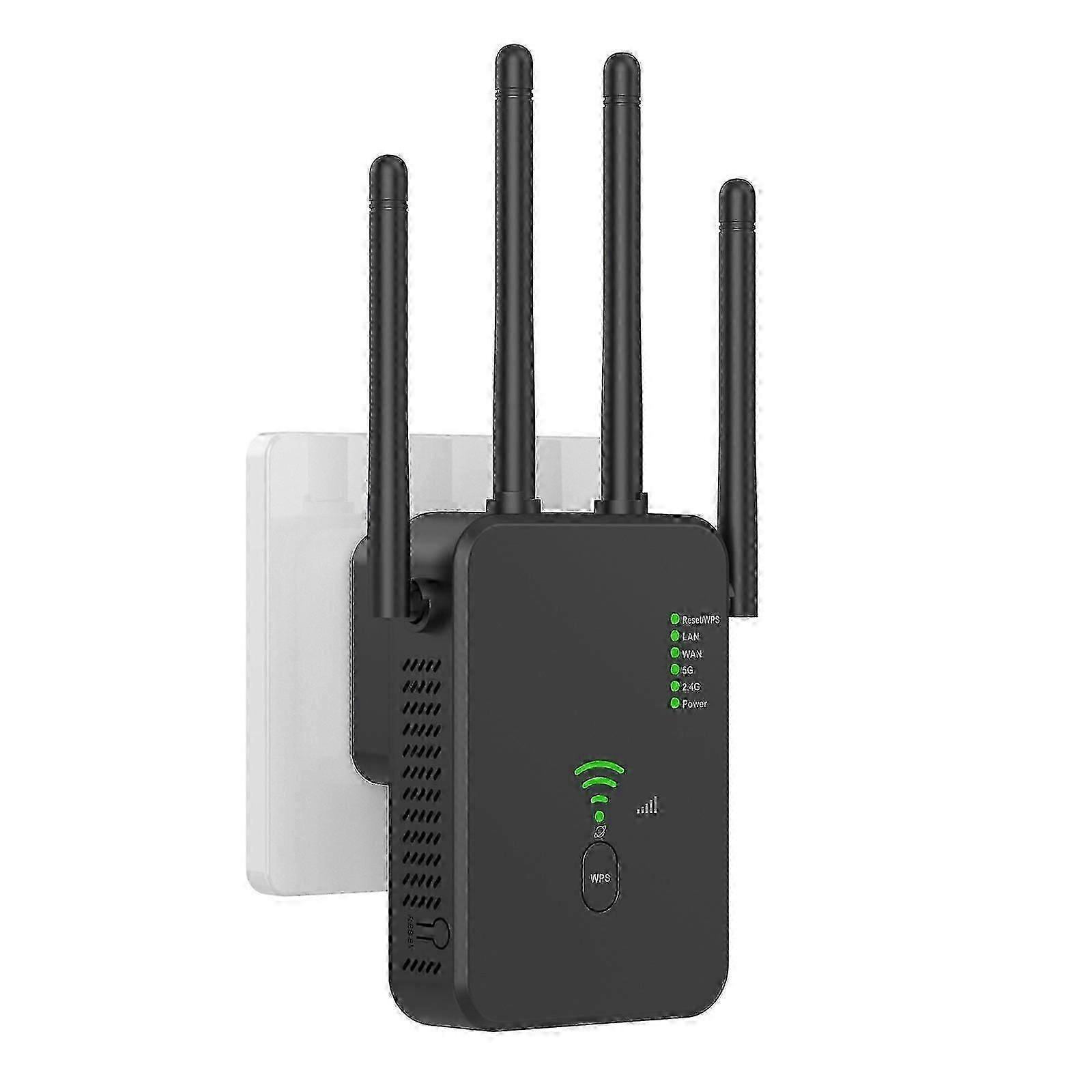 WiFi Extender Booster, 1200Mbps WiFi Booster 5G & 2.4G Dual Band WiFi Extender for Home, Repeater/AP/Router Modes-Yvan