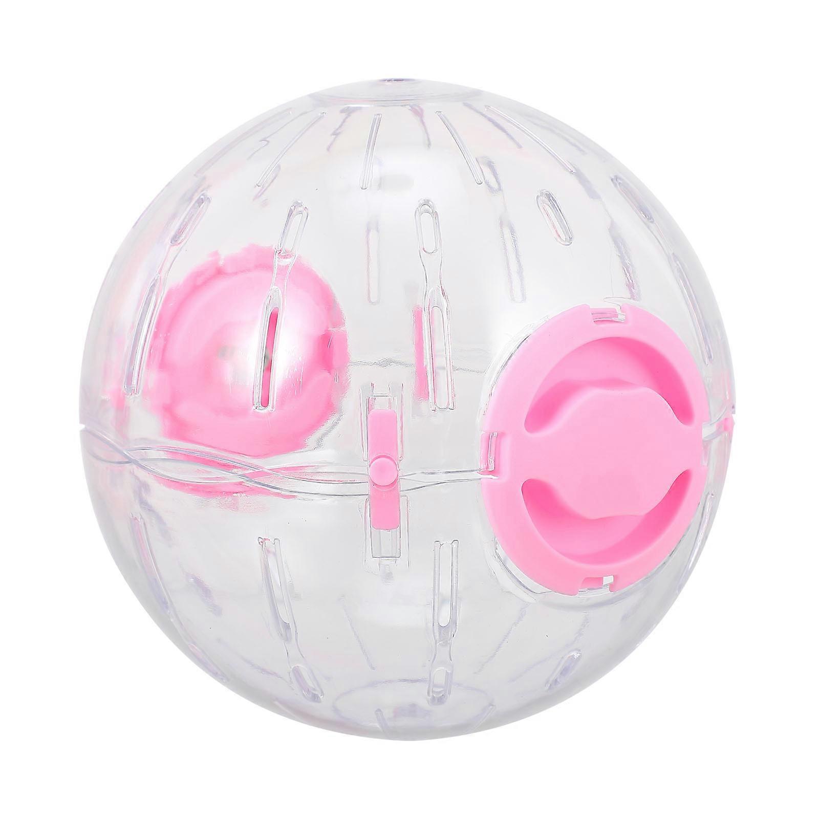 Pink Hamster Exercise Ball for Pet Use Compact Lightweight Plastic Toy 6.3 Inches