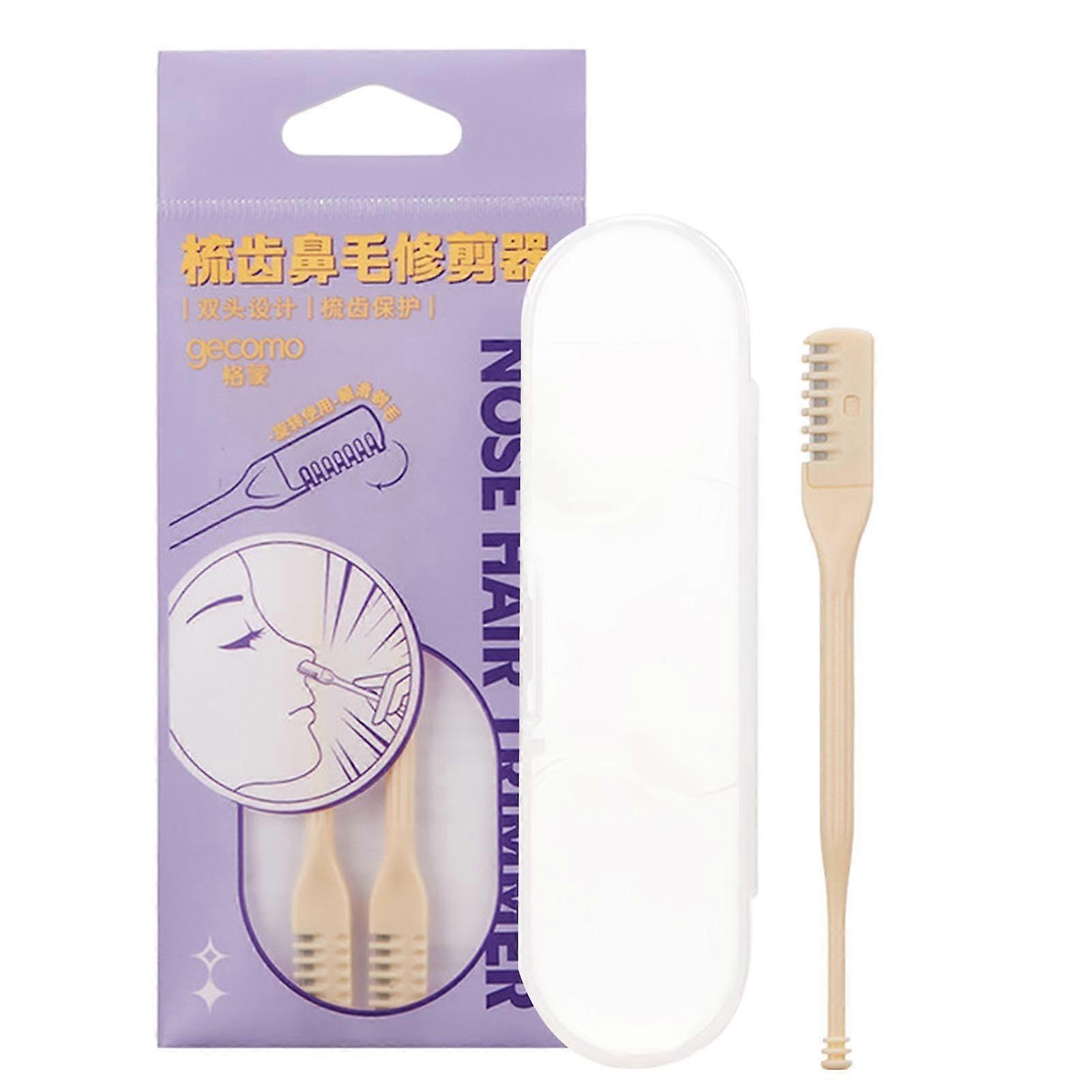 Nose Hair Trimmer For Men - 2 In 1 With Safe Painless Operation, Includes Storage Box, Single Cutting Head