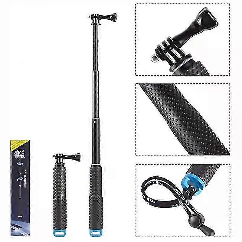 Elescoping Pole With Non-slip Rubber Handle Lightweight Portable Adjustable Scalable For Go 10 9 8 7 6 5 4 3