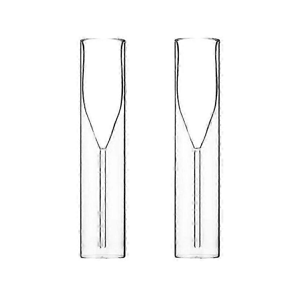 Double Wall Glass Champagne Champagne Stemless Wine Glass Goblet Bubble Wine Cocktail Wedding Party