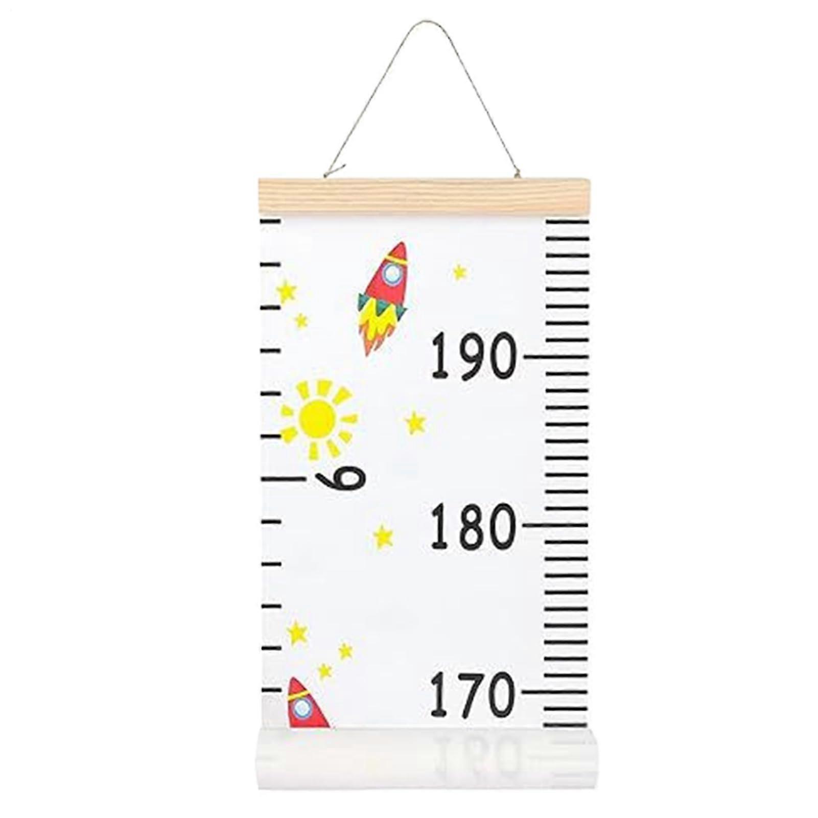 Removable Growth Chart for Kids, Reusable Wall Measurement for Nursery, Playroom, and Kindergarten