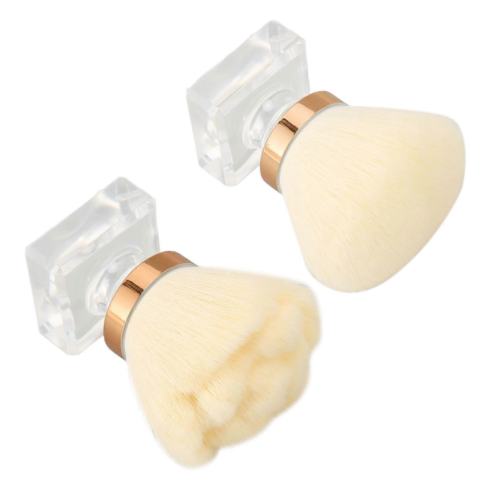 Flower Shape Makeup Brush Thickened Die Casting Multi Functional Round Shape Cosmetic Brush Kit White