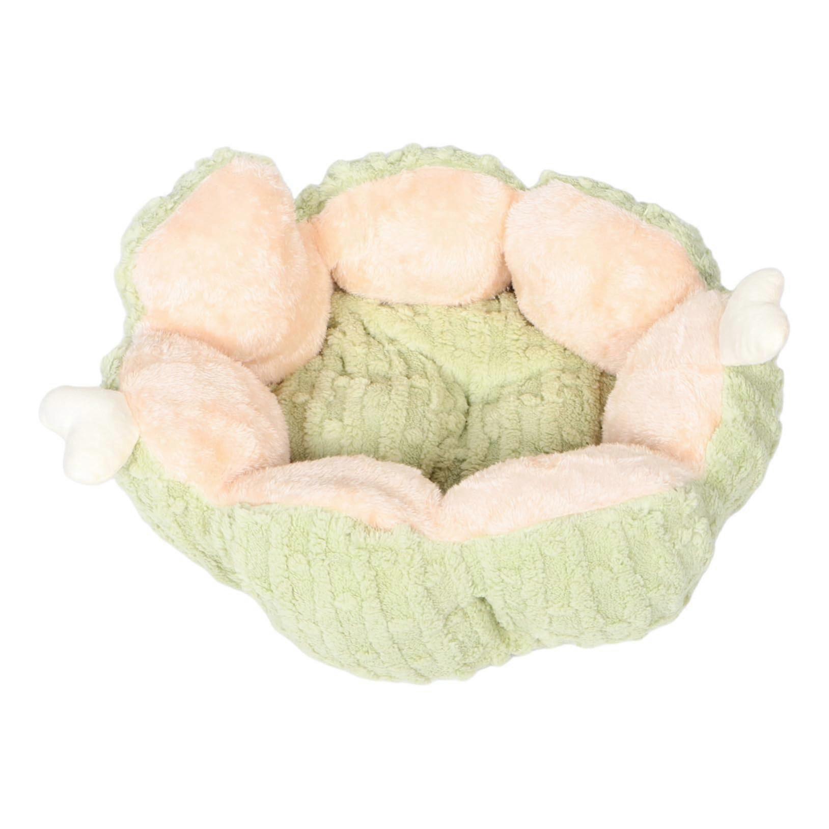 Orta boy köpekler için yavru kedi yuvası köpek yatakları, kedi yatağı, küçük köpek yatakları, küçük köpekler için köpek yatağı, rahat köpek yatağı, köpek kanepe yatağı, kumaş, açık yeşil