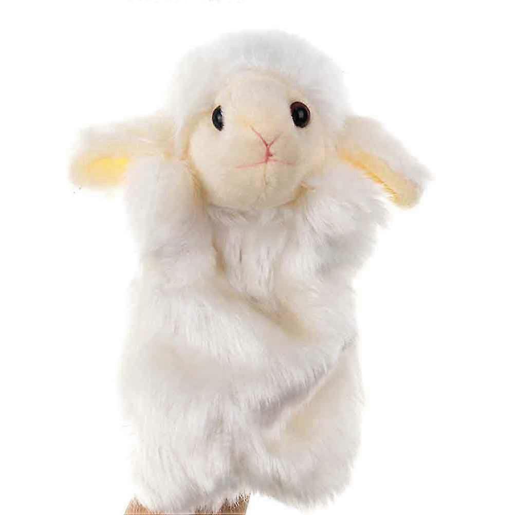 Sheep Shaped Plush Hand Puppet Pacifying Early Learning Soft Adorable Animal Design For Parties Festivals