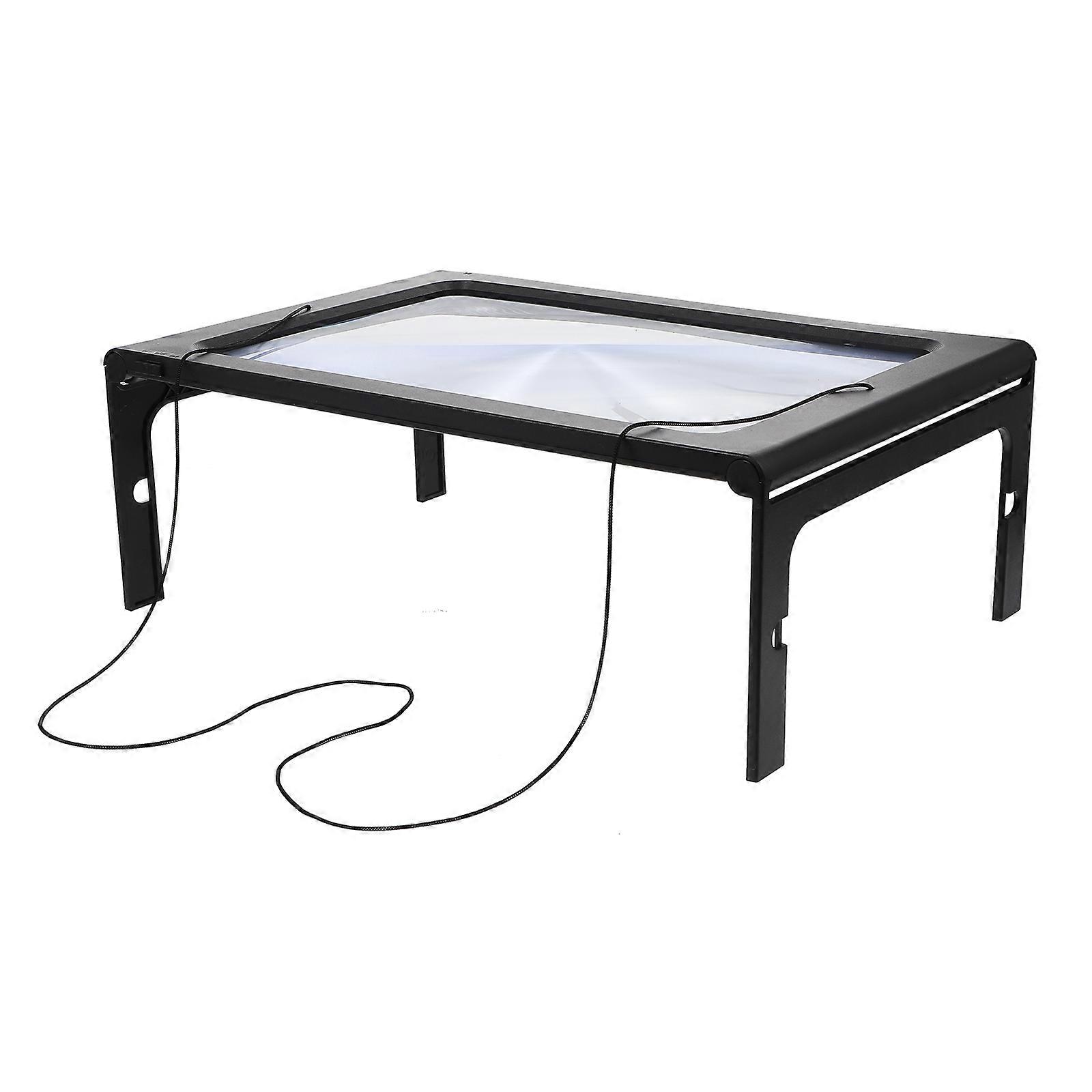 Handheld Reading Magnifier Plastic Lens Senior Citizens Portable Tools 1Pack