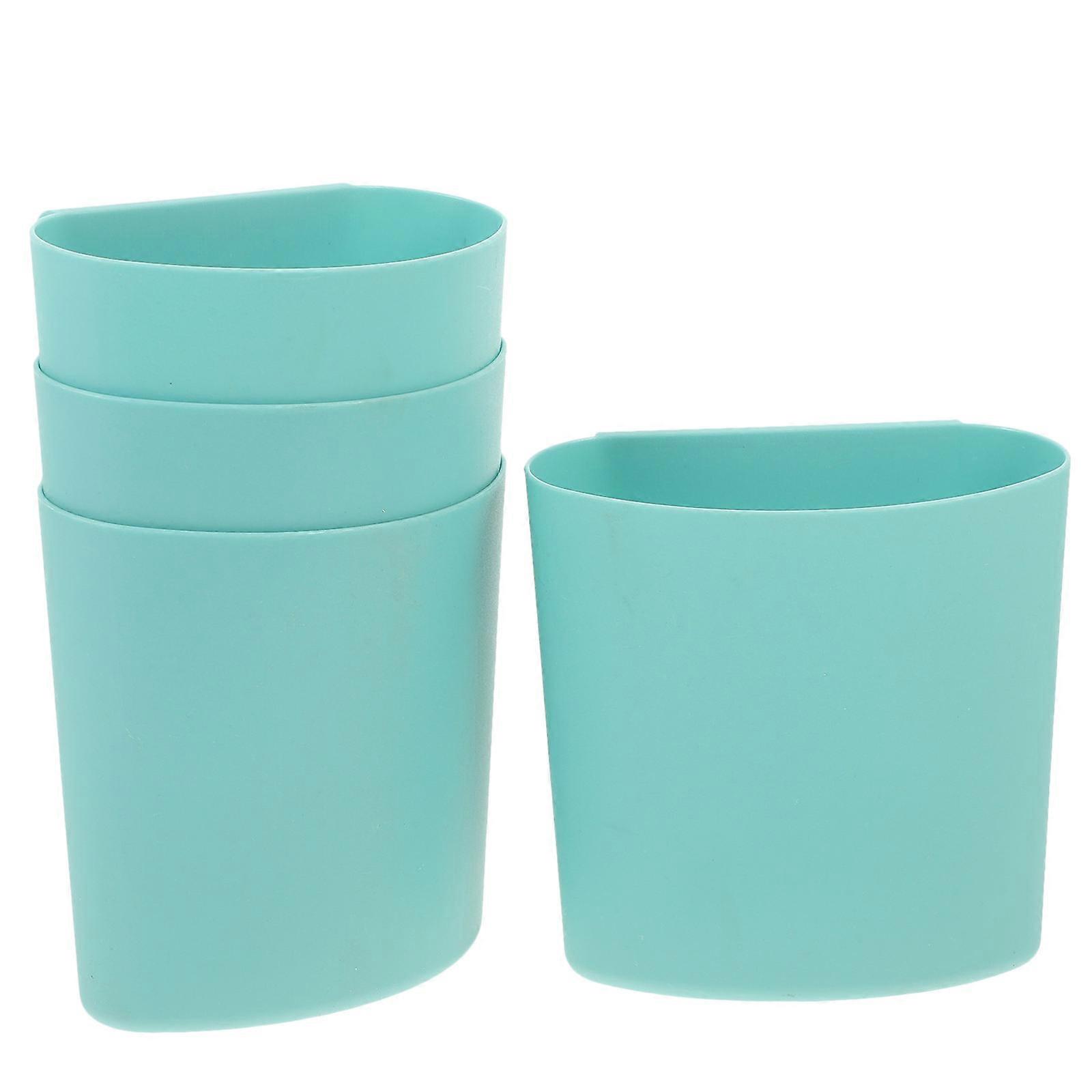 Cup Holder For Shopping Cart Peacock Blue Color Space Saving Small Rooms
