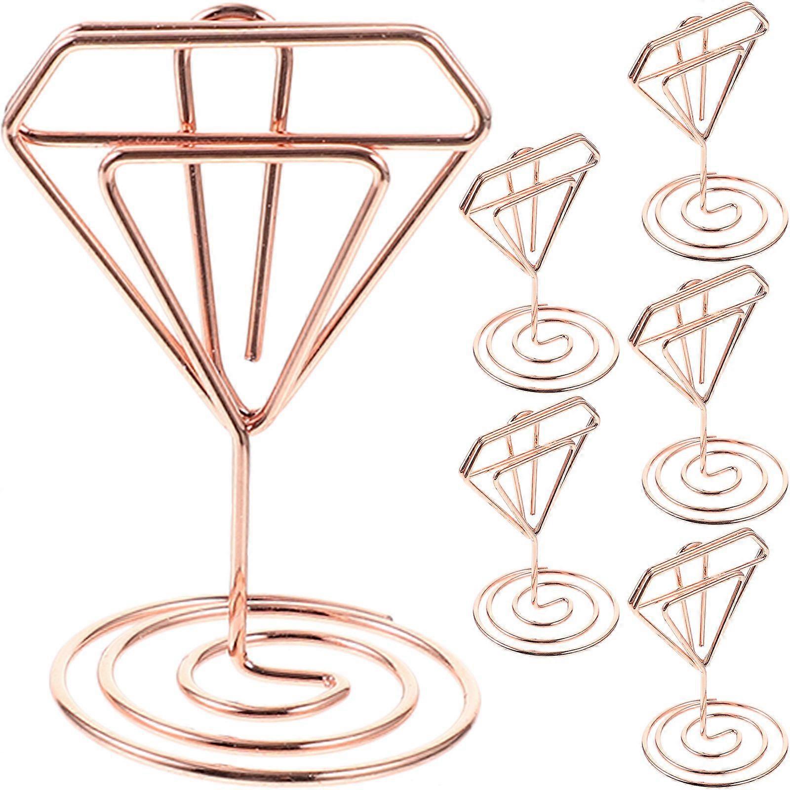 6pcs Wedding Place Card Holders Cute Table Number Holders Small Size Table Card Holder