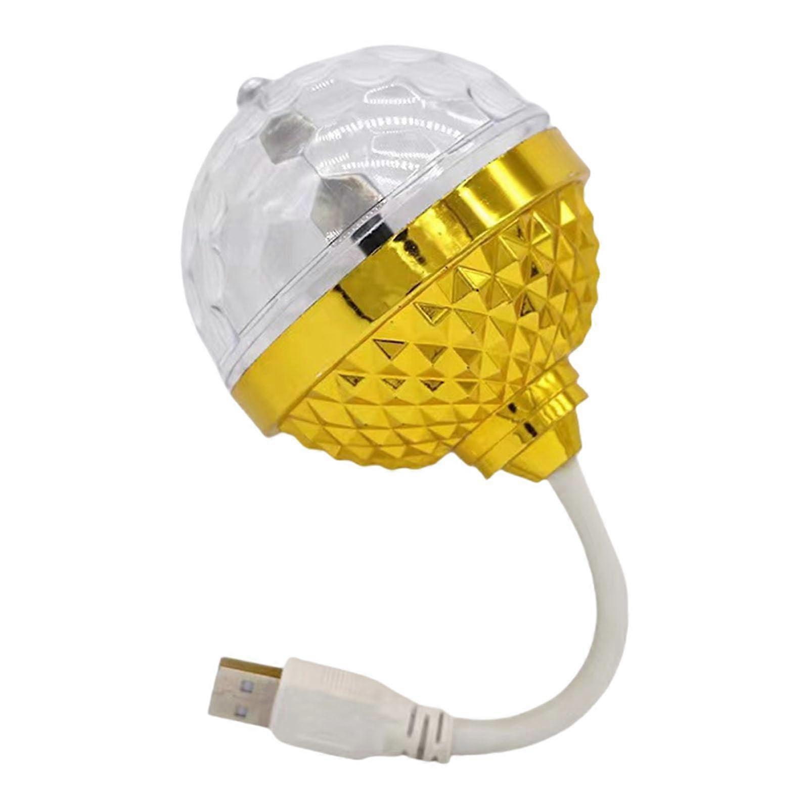 Automatic Rotating Light - USB-Powered Colorful LED Stage Lighting for Parties and Events, Omnidirectional Design