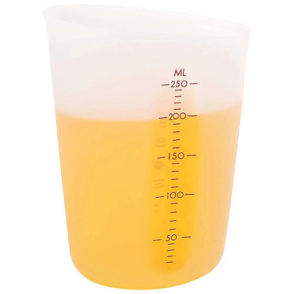 Clear Silicone Measuring Jug with Measurement Scale for Baking, Cooking, and Mixing – Lightweight, Easy to Clean, Ergonomic Design